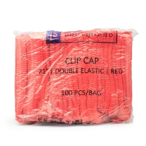 Pro+Guard Non Woven Clip Cap (Red)