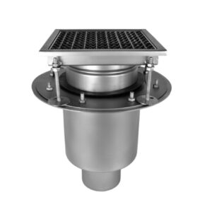 Double drain with vertical exits