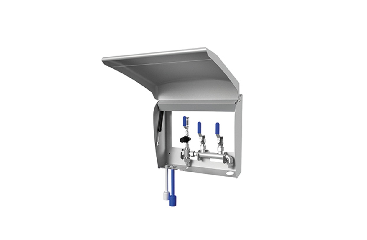 Manual satellite, central chemical supply